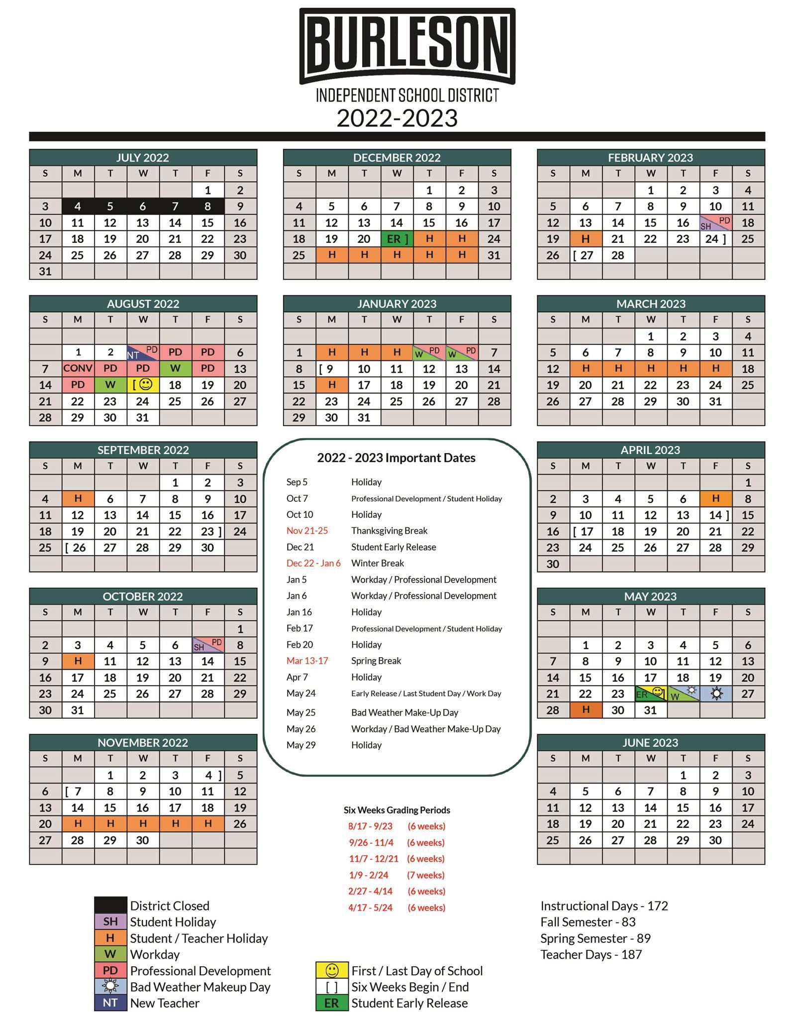 Bisd 2023 Calendar Blank Printable Calendar